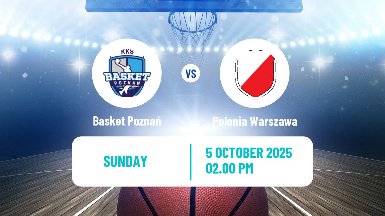 Basketball Polish 1 Liga Basketball Basket Poznań - Polonia Warszawa