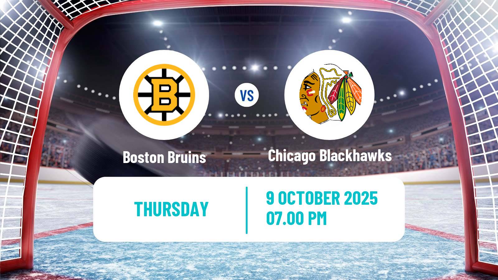Hockey NHL Boston Bruins - Chicago Blackhawks