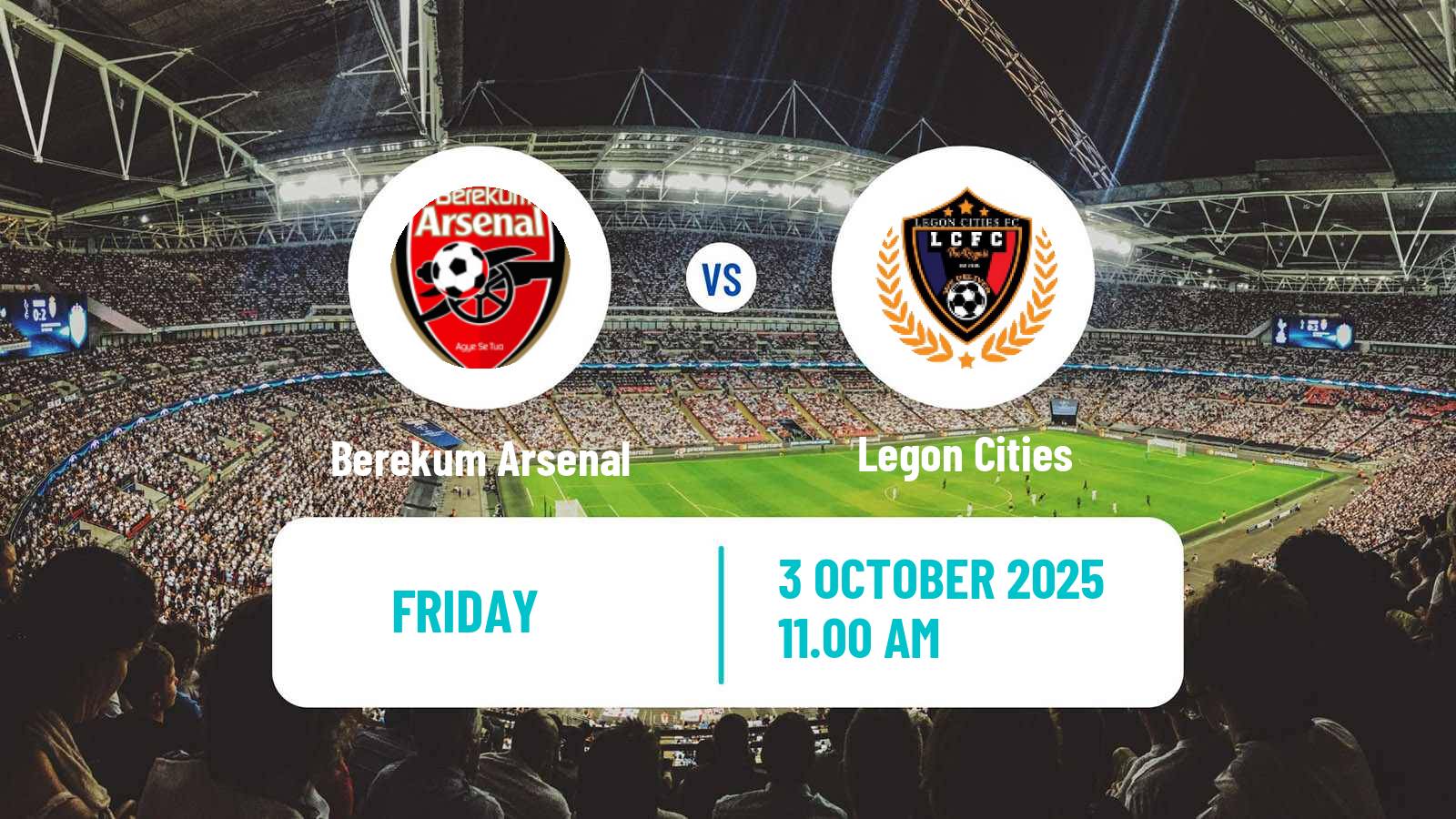 Football Ghanaian Division One League Berekum Arsenal - Legon Cities