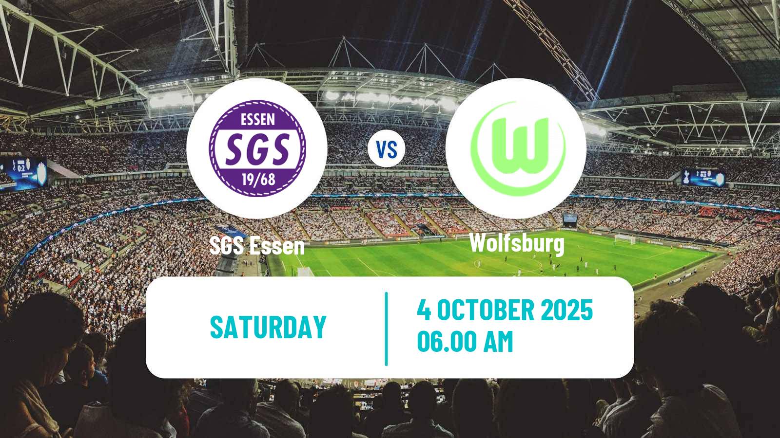 Football German Bundesliga Women SGS Essen - Wolfsburg