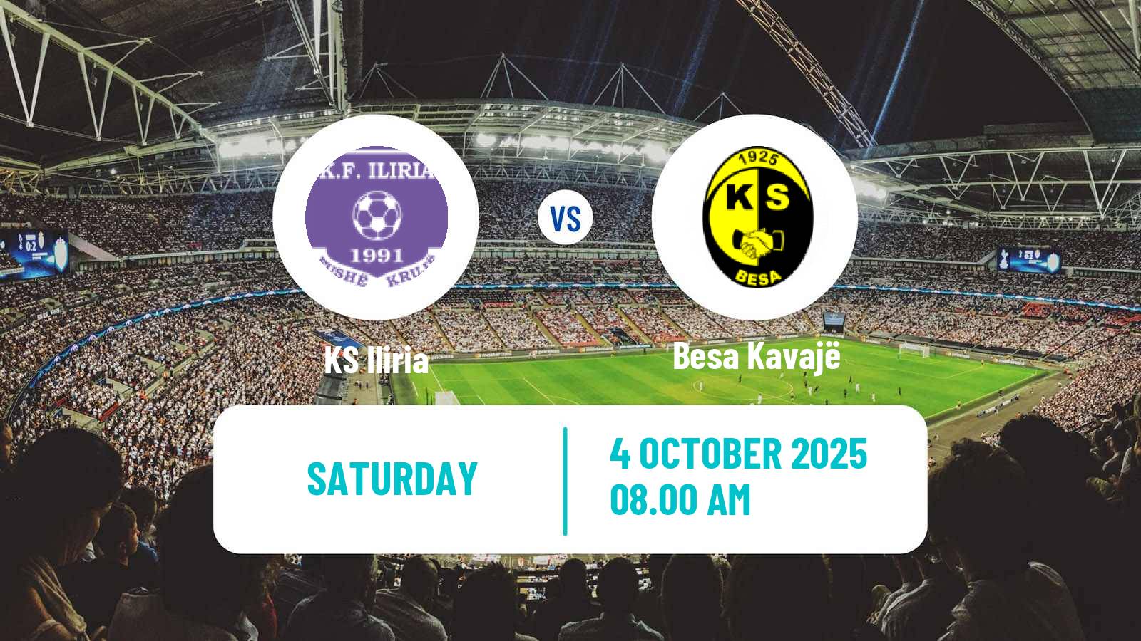 Football Albanian First Division Iliria - Besa Kavajë