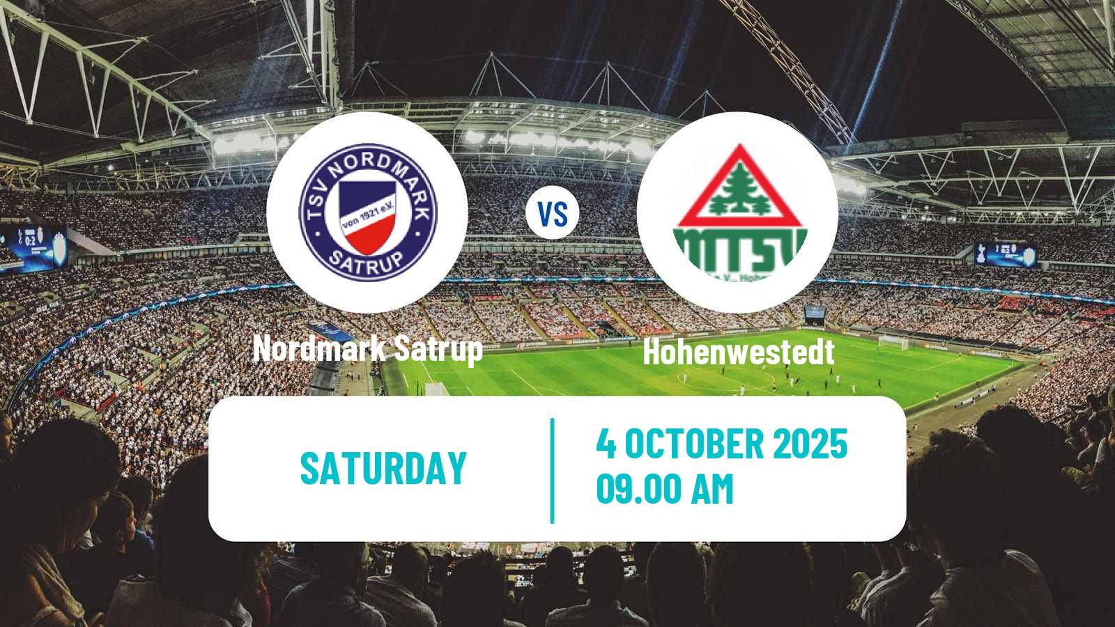Football German Oberliga Schleswig-Holstein Nordmark Satrup - Hohenwestedt