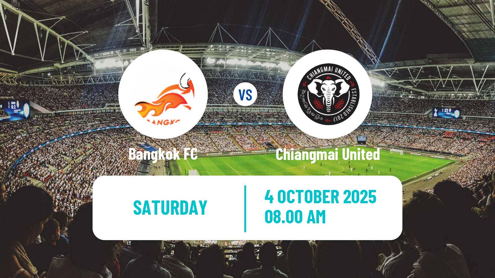Football Thai League 2 Bangkok FC - Chiangmai United