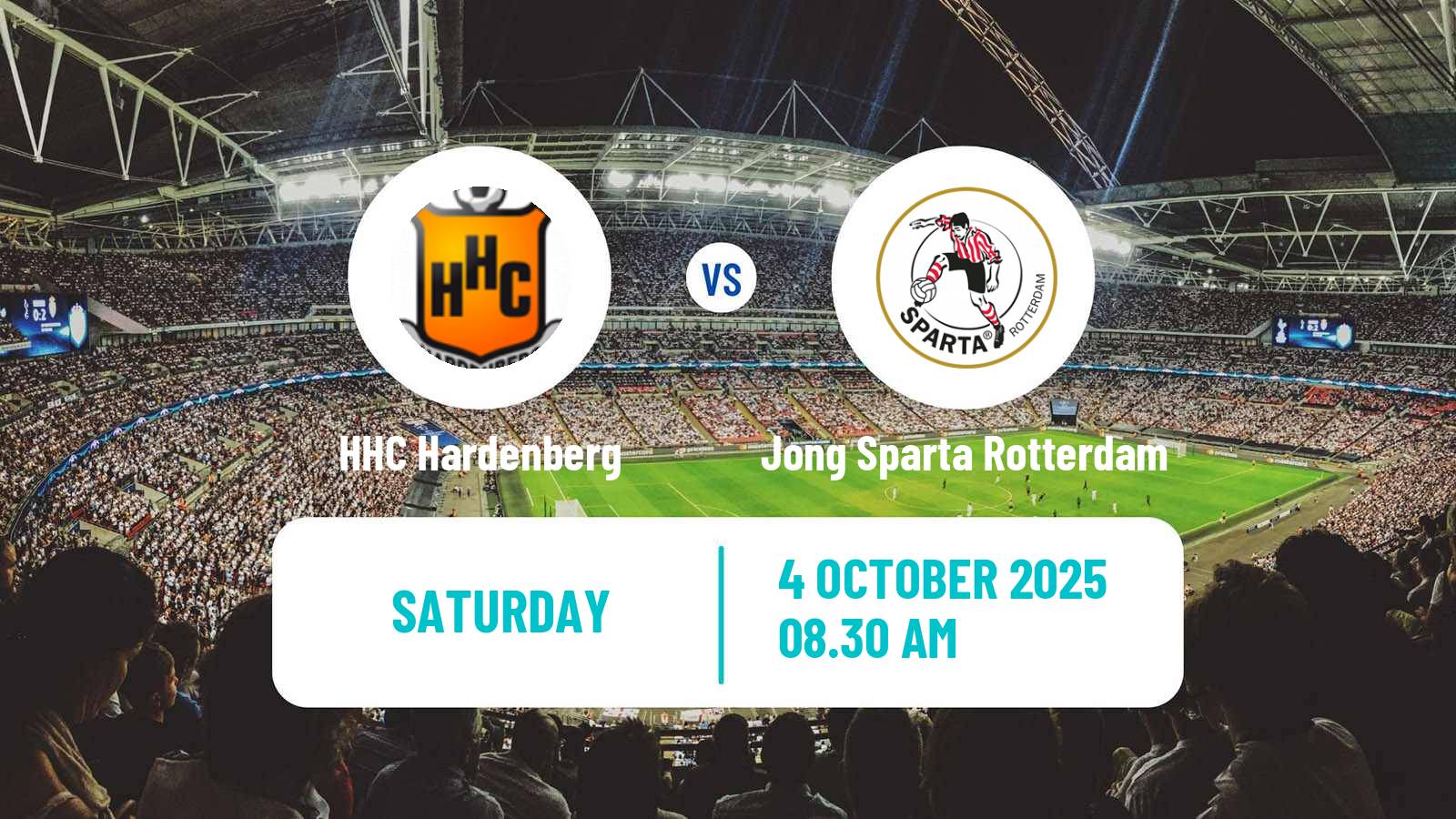 Football Dutch Tweede Divisie HHC Hardenberg - Jong Sparta Rotterdam