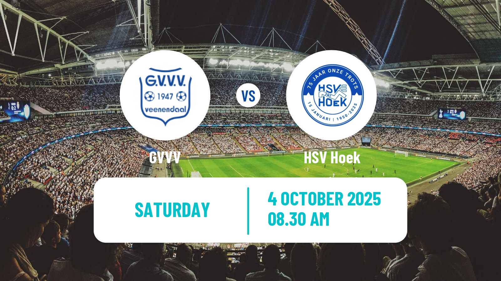 Football Dutch Tweede Divisie GVVV - HSV Hoek