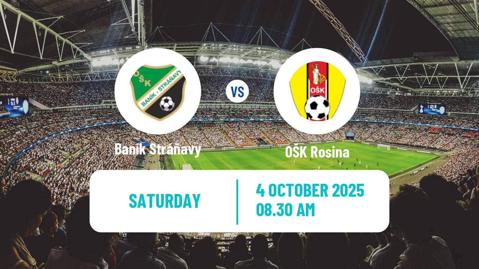 Football Slovak 4 Liga Central Baník Stráňavy - Rosina