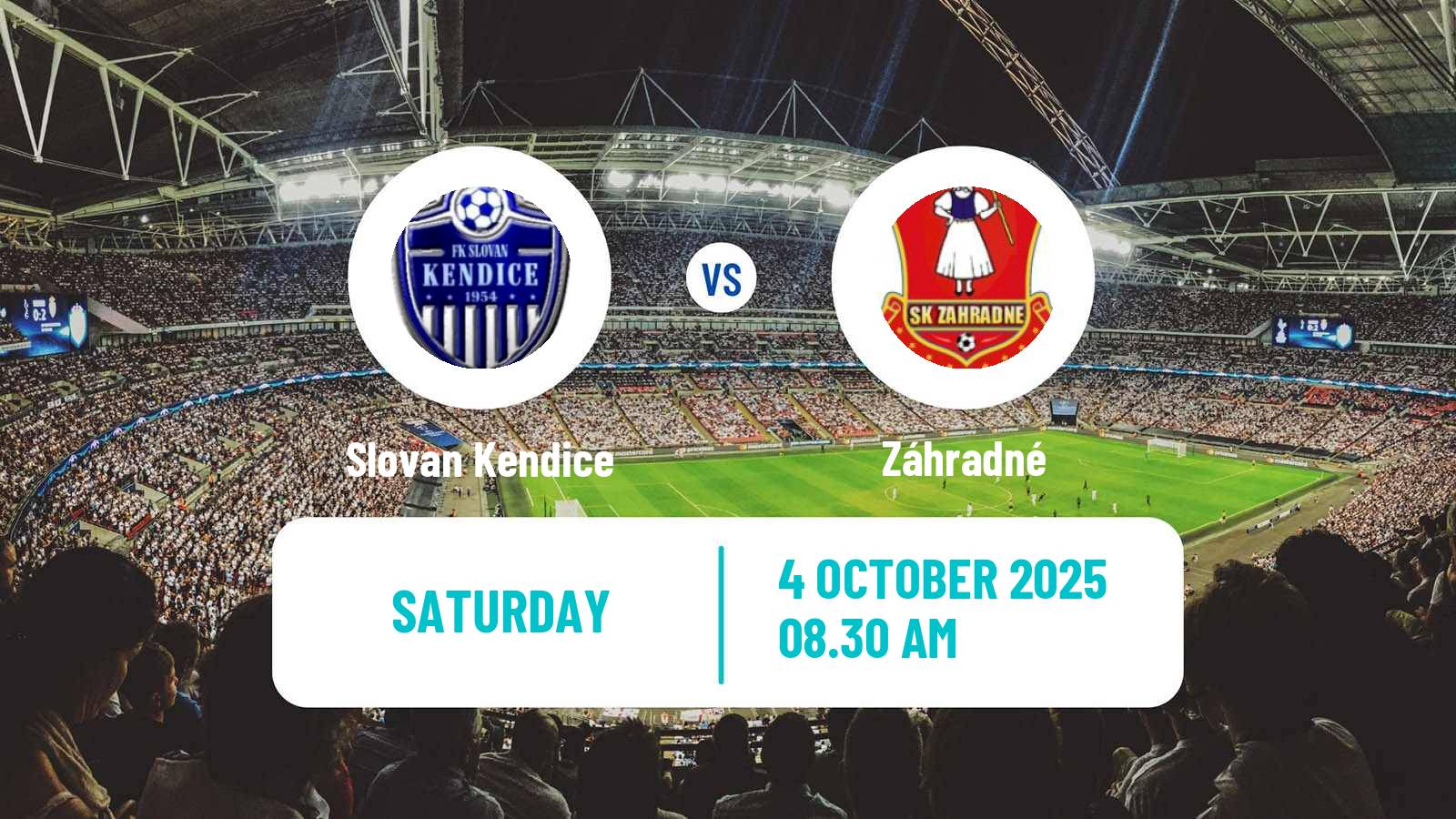 Football Slovak 4 Liga East Slovan Kendice - Záhradné