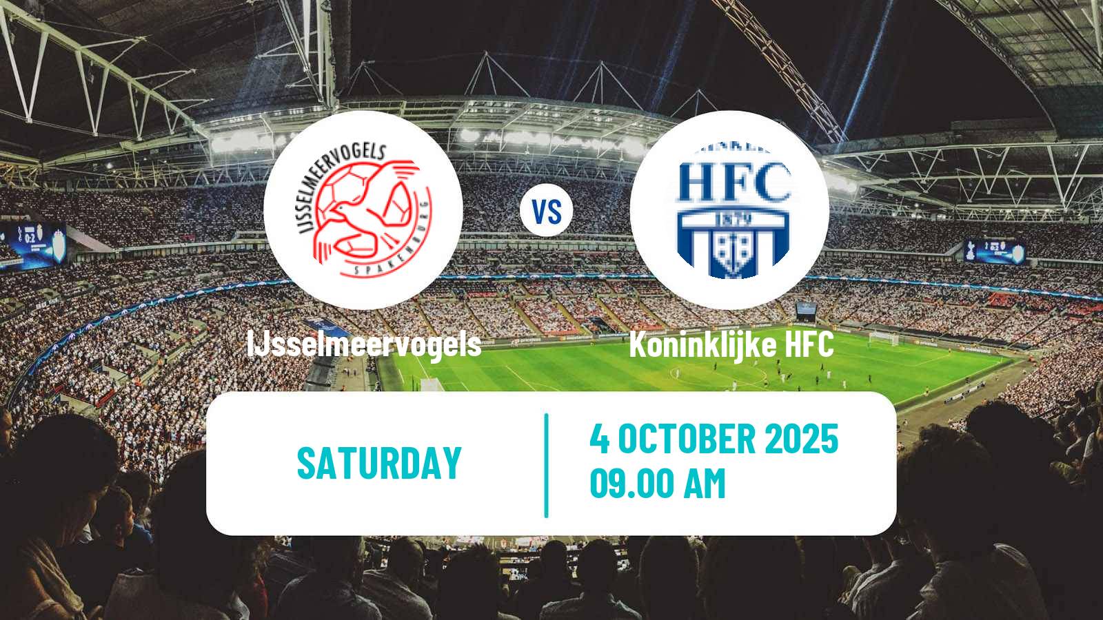 Football Dutch Tweede Divisie IJsselmeervogels - Koninklijke HFC