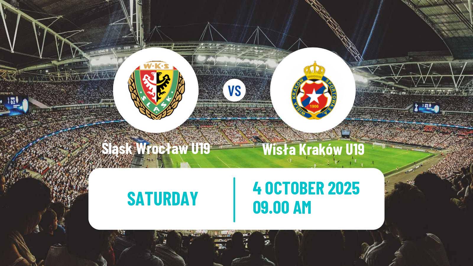 Football Polish Central Youth League Śląsk Wrocław U19 - Wisła Kraków U19