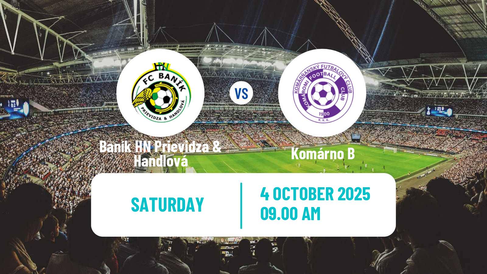 Football Slovak 3 Liga West Baník HN Prievidza & Handlová - Komárno B