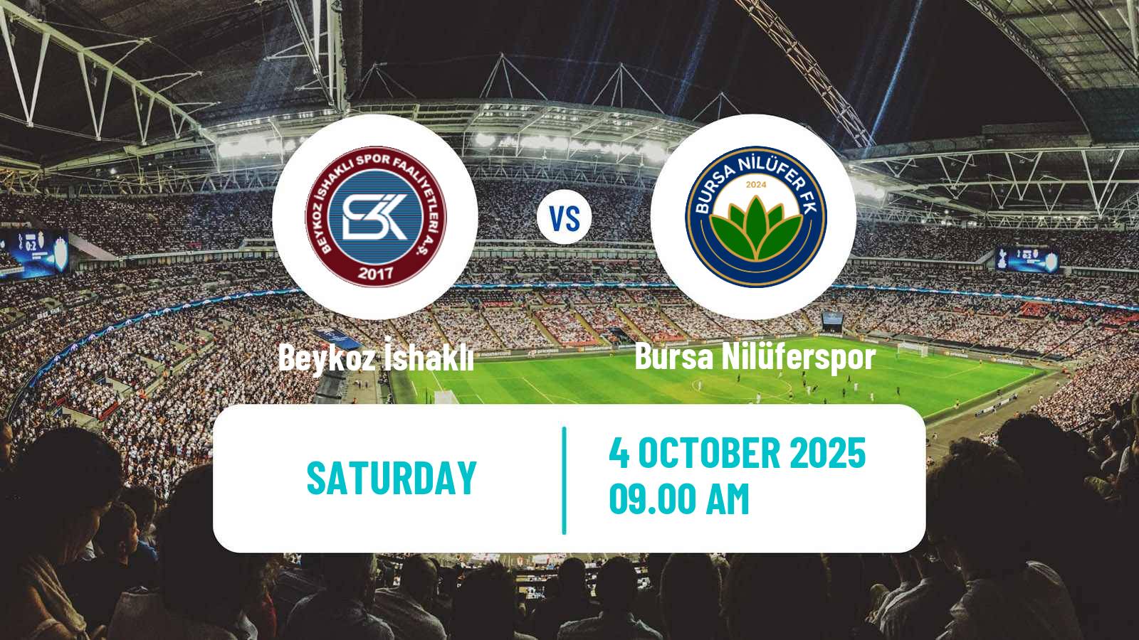 Football Turkish 3 Lig Group 1 Beykoz İshaklı - Bursa Nilüferspor