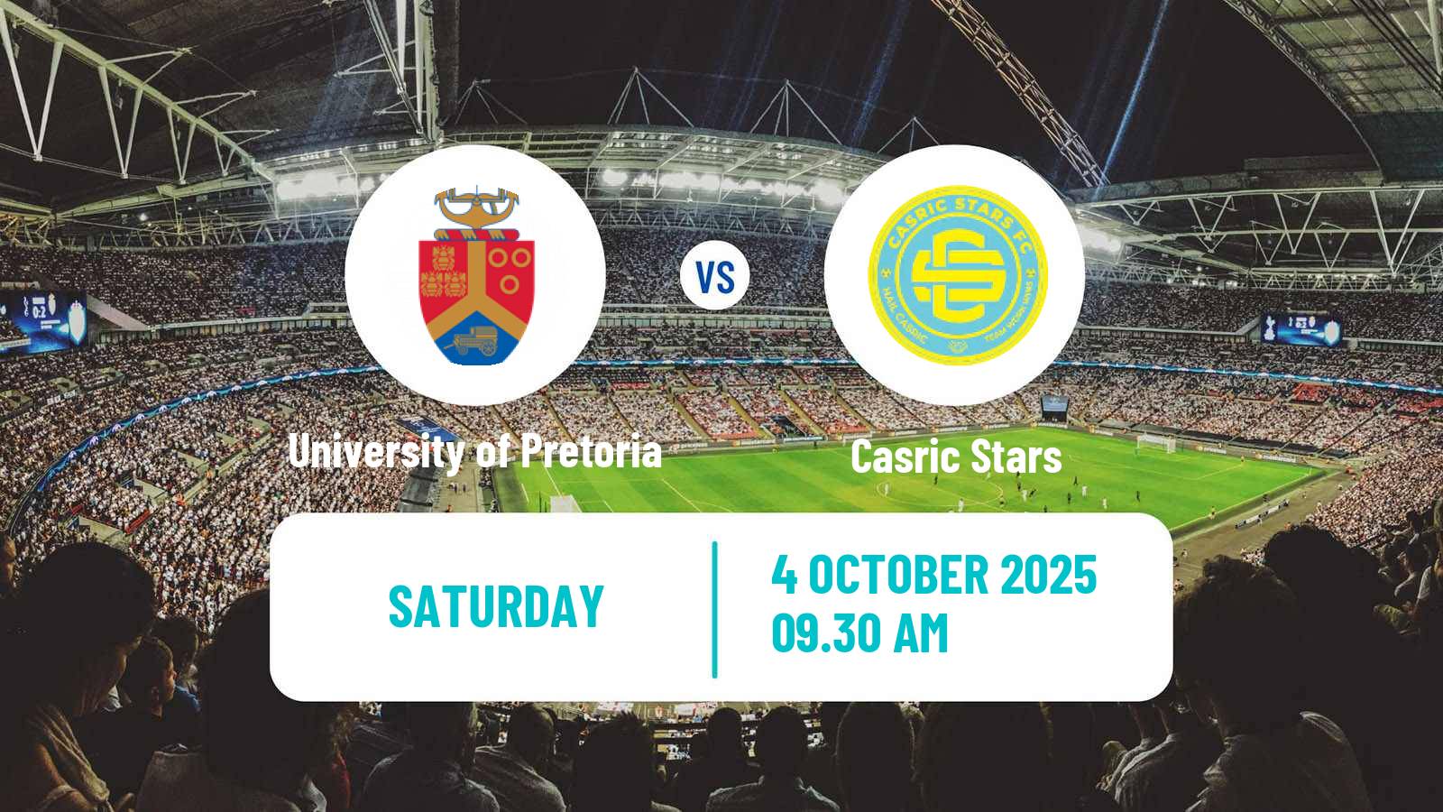 Football South African First Division University of Pretoria - Casric Stars