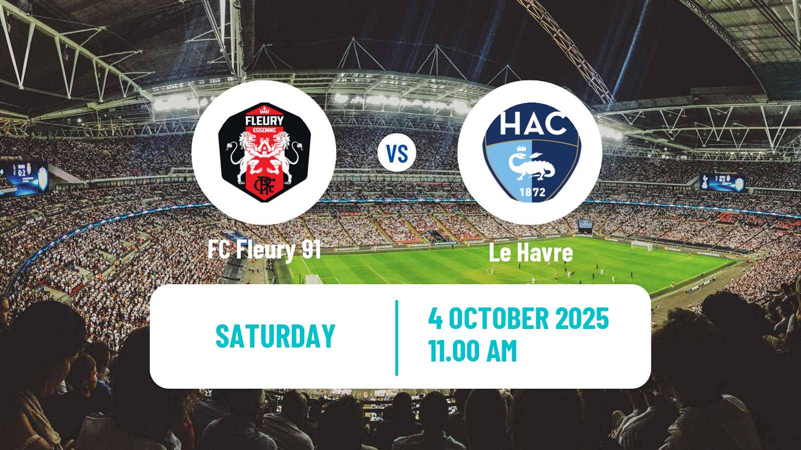 Football French Division 1 Women Fleury 91 - Le Havre