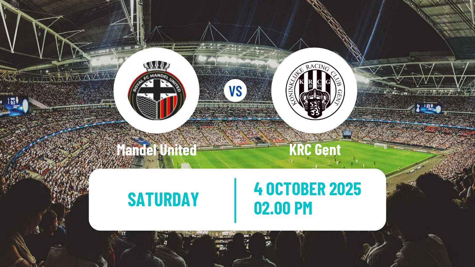 Football Belgian Second Amateur Division Group A Mandel United - KRC Gent