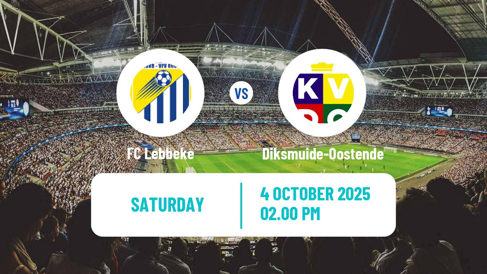 Football Belgian Second Amateur Division Group A Lebbeke - Diksmuide-Oostende