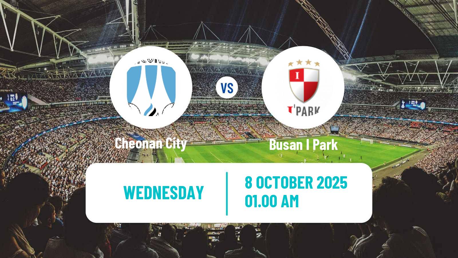 Football South Korean K-League 2 Cheonan City - Busan I Park