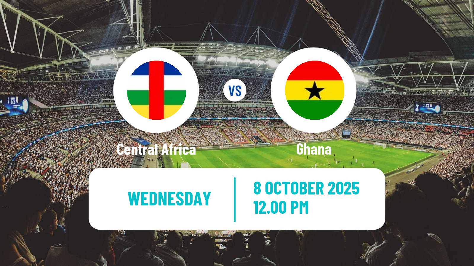 Football FIFA World Cup Central Africa - Ghana