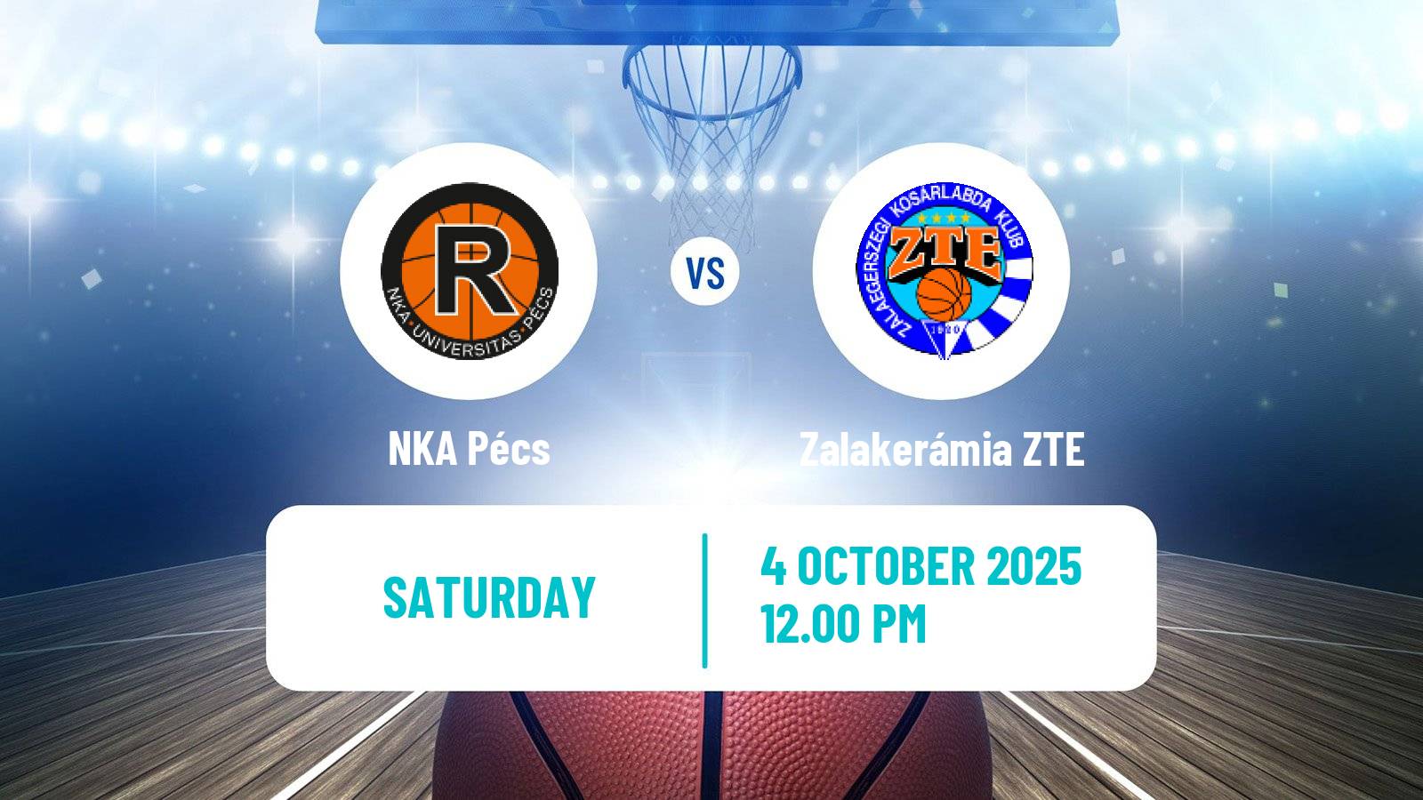 Basketball Hungarian NB I Basketball NKA Pécs - Zalakerámia ZTE