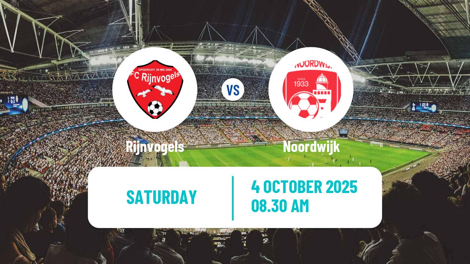 Football Dutch Derde Divisie Rijnvogels - Noordwijk