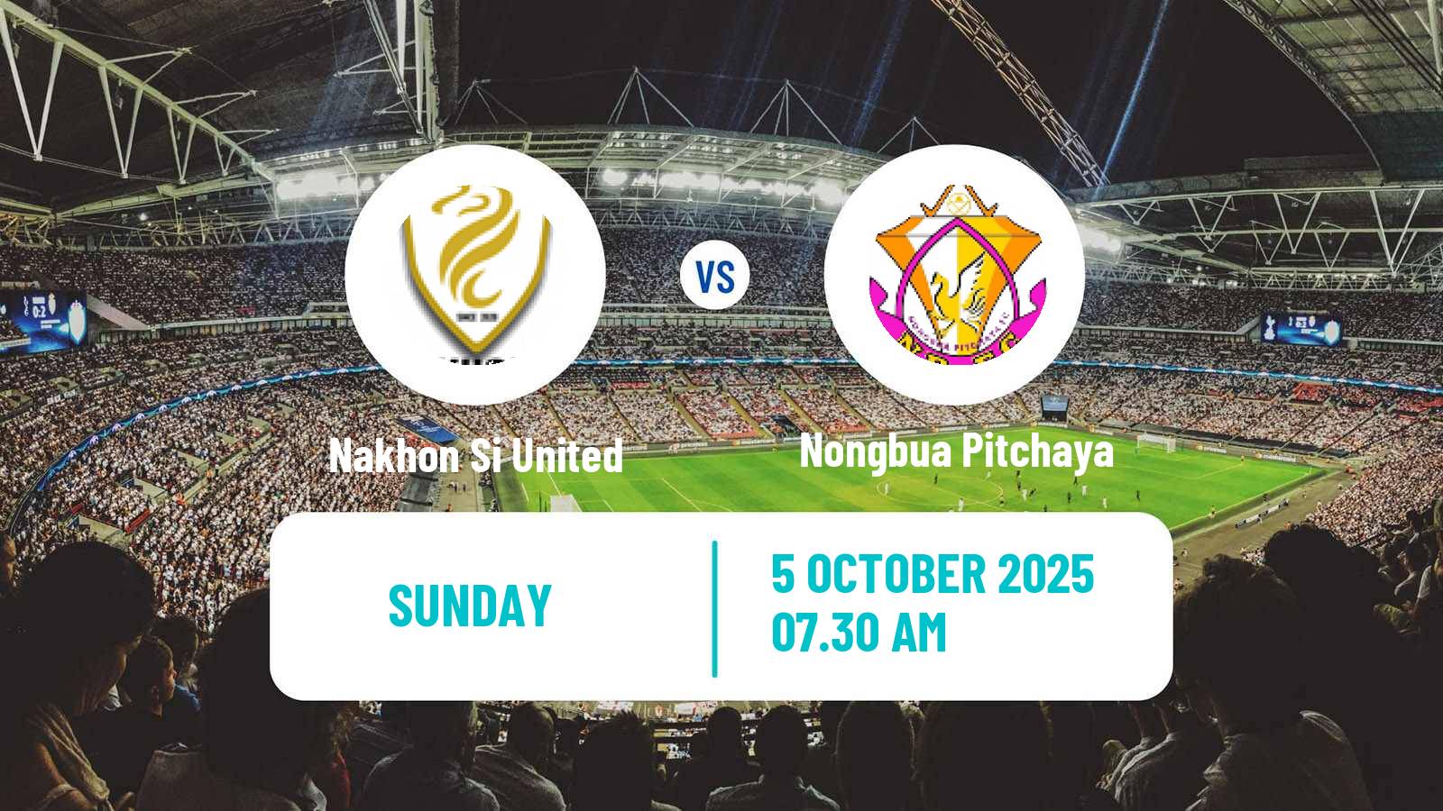 Football Thai League 2 Nakhon Si United - Nongbua Pitchaya