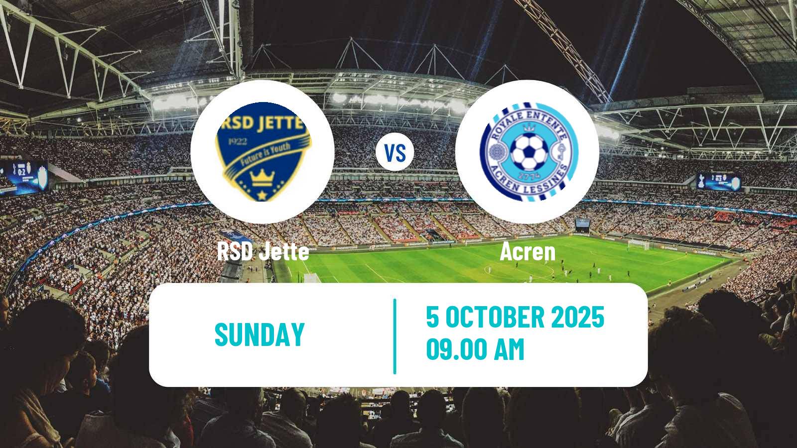 Football Belgian Second Amateur Division Group C Jette - Acren