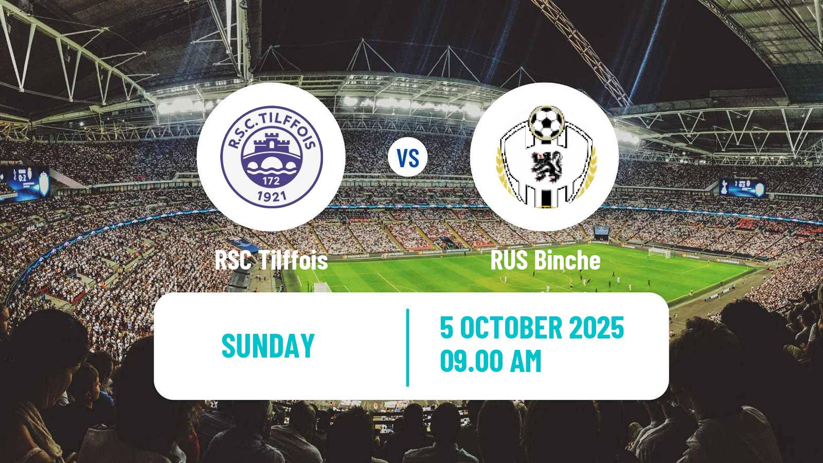 Football Belgian Second Amateur Division Group C Tilffois - Binche