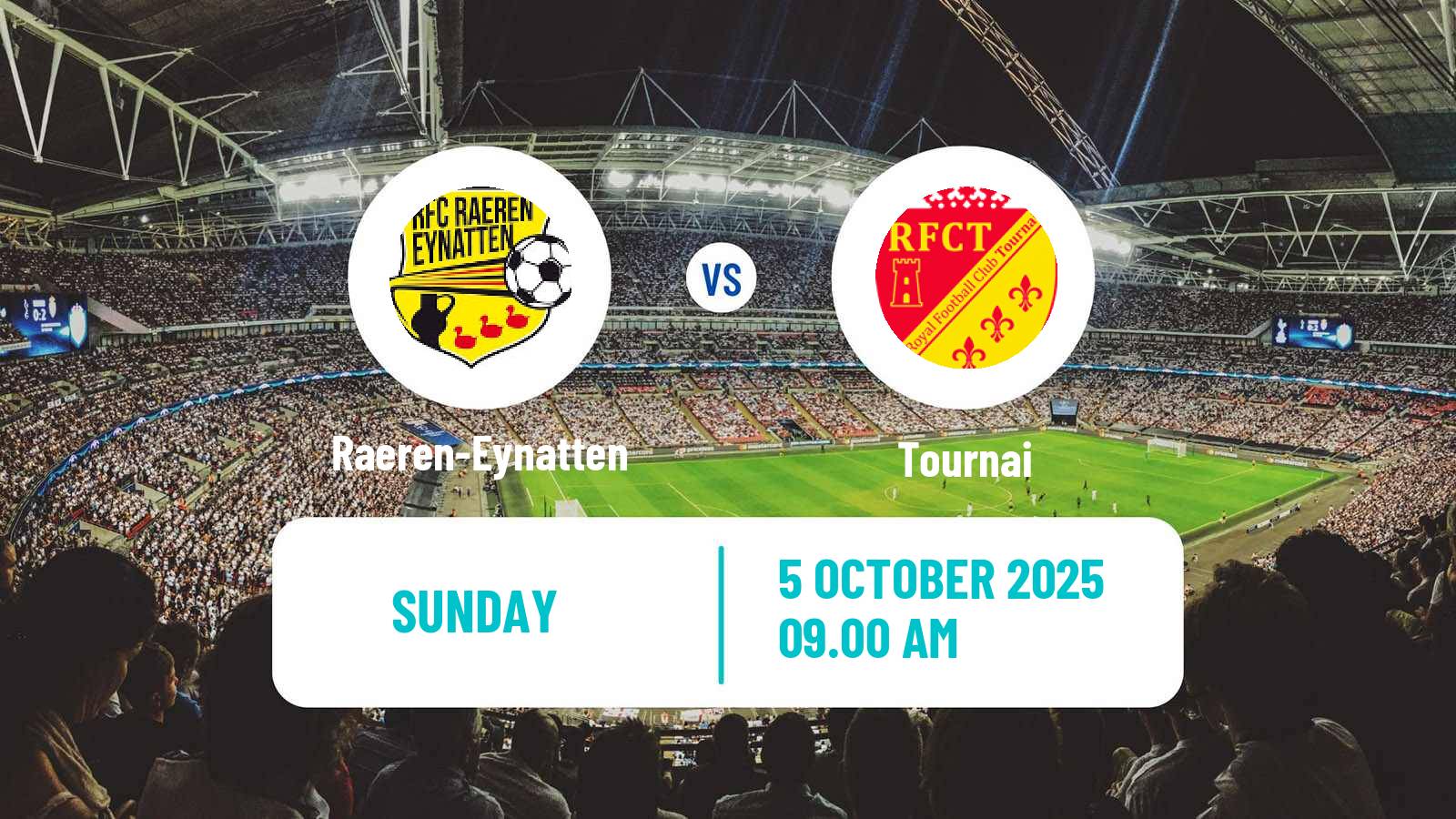 Football Belgian Second Amateur Division Group C Raeren-Eynatten - Tournai