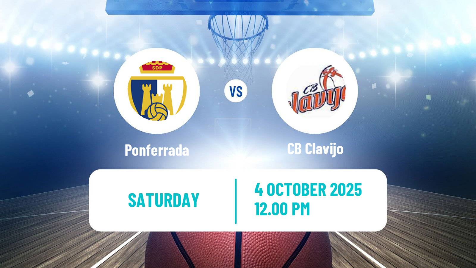 Basketball Spanish LEB Plata Ponferrada - Clavijo