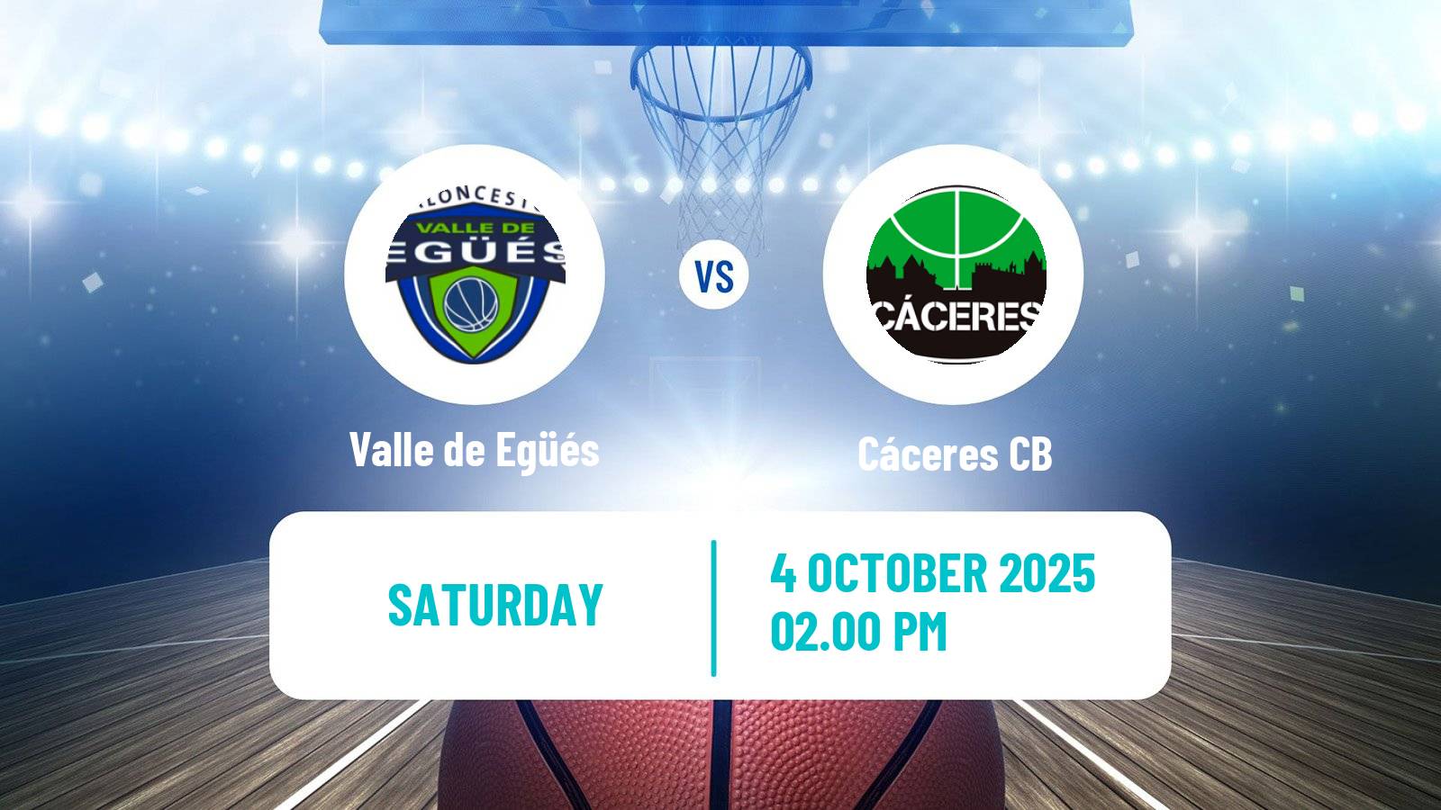 Basketball Spanish LEB Plata Valle de Egüés - Cáceres CB