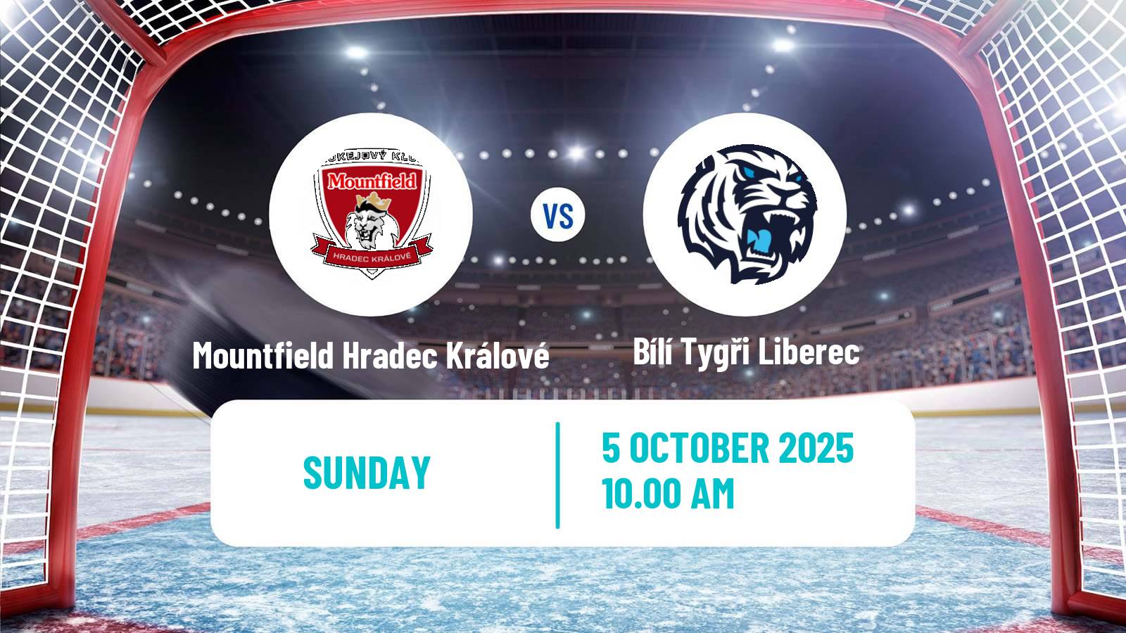 Hockey Czech Extraliga Mountfield Hradec Králové - Bílí Tygři Liberec