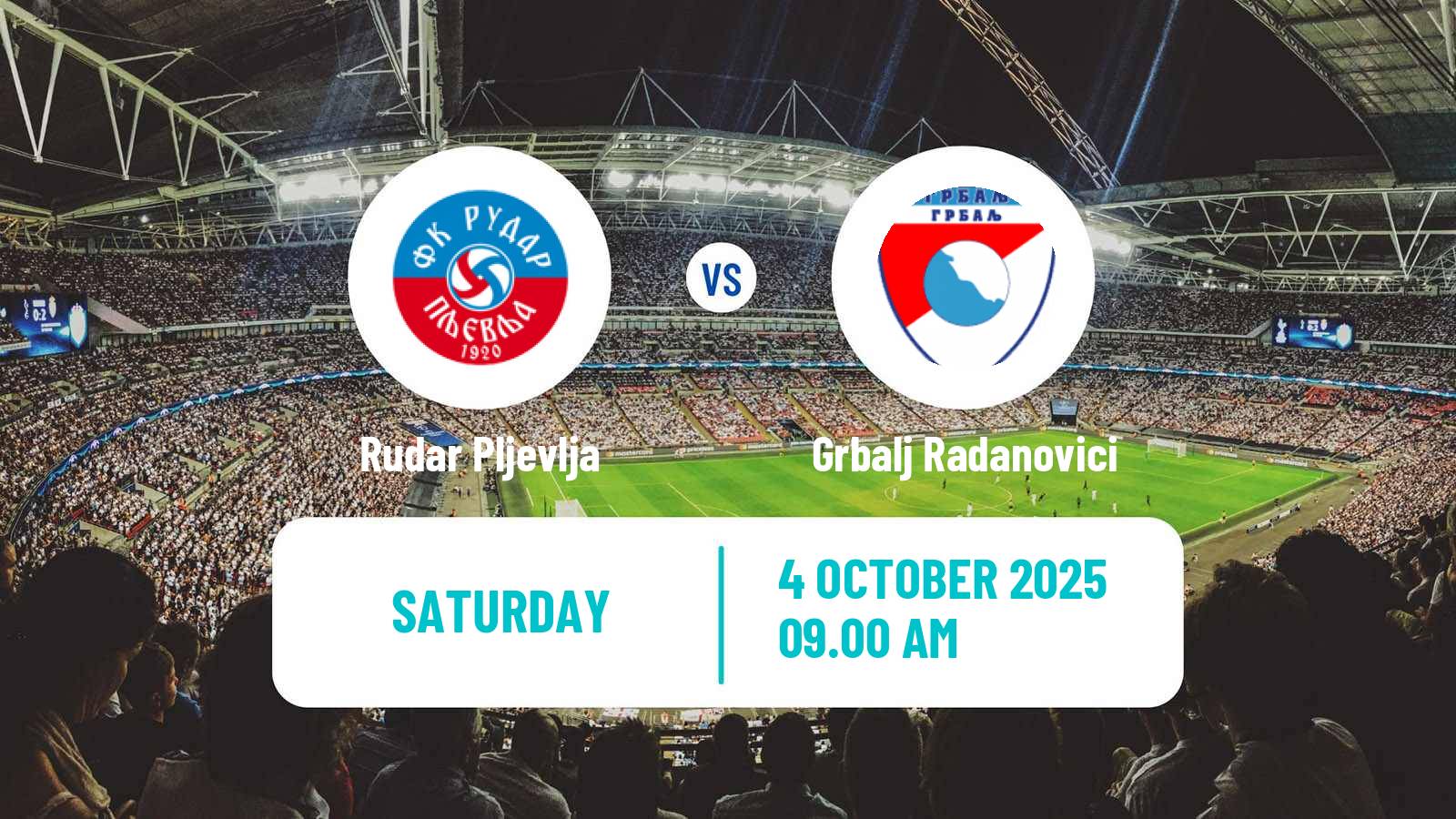 Football Montenegrin Druga Liga Rudar Pljevlja - Grbalj Radanovici