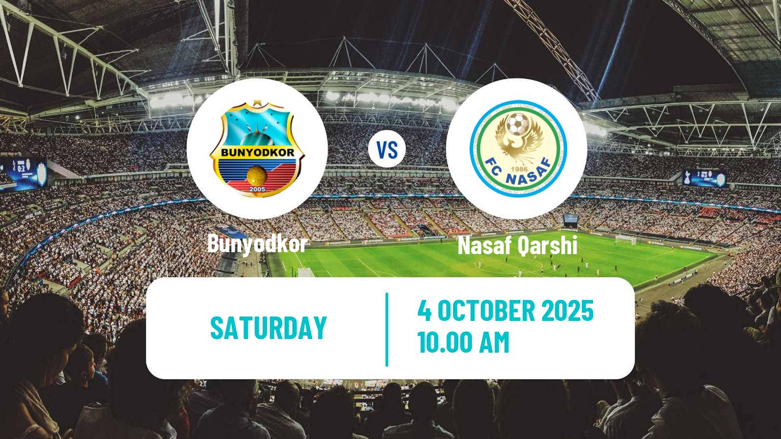 Football Uzbek League Bunyodkor - Nasaf Qarshi
