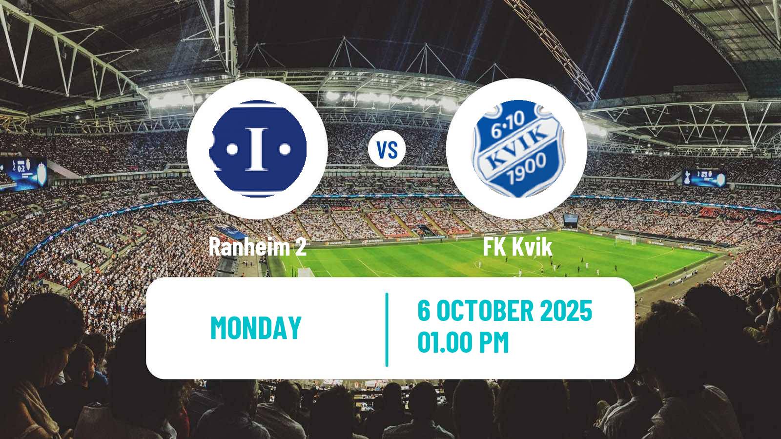 Football Norwegian Division 3 - Group 2 Ranheim 2 - Kvik