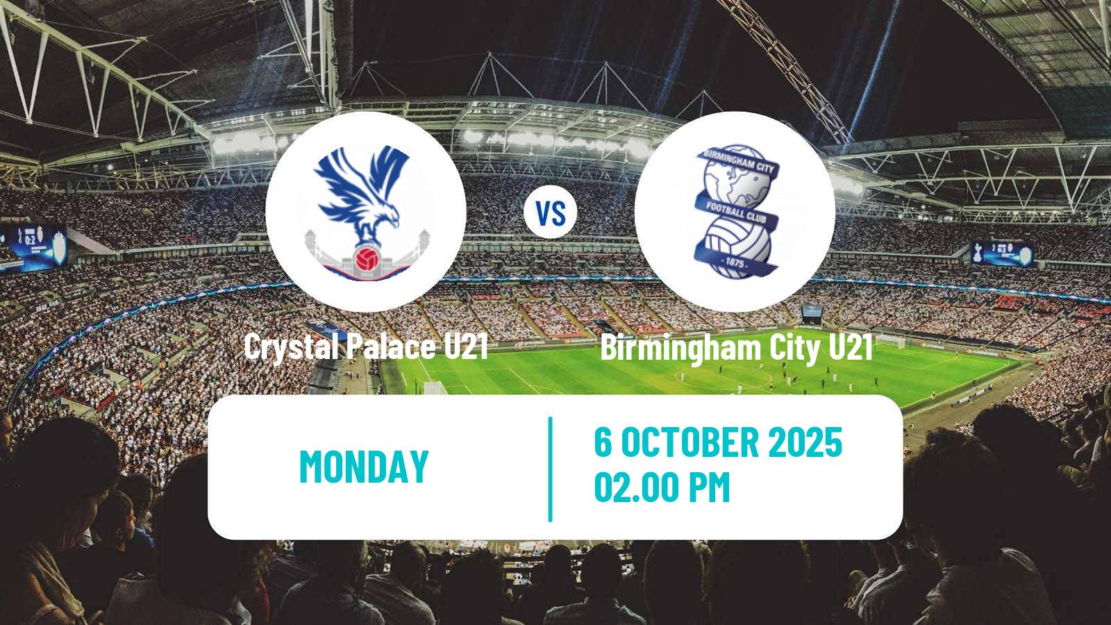 Football English Premier League 2 Crystal Palace U21 - Birmingham City U21