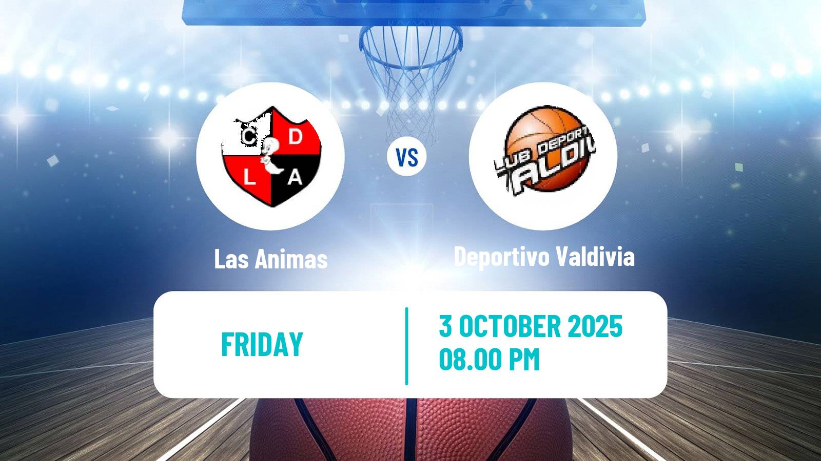 Basketball Chilean LNB Las Animas - Deportivo Valdivia