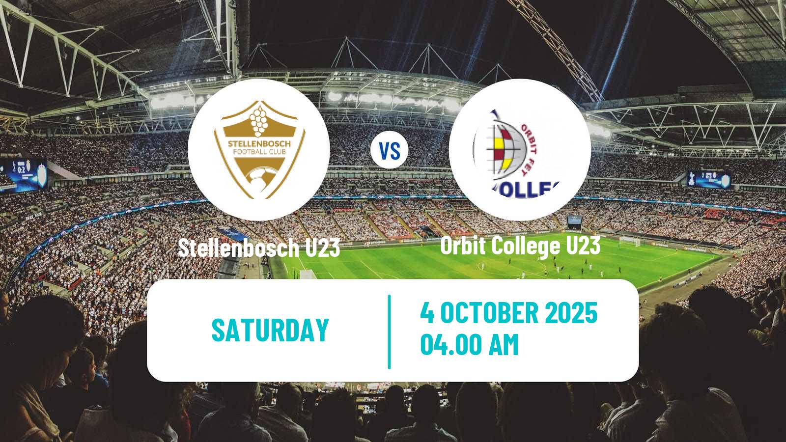 Football South African Diski Challenge Stellenbosch U23 - Orbit College U23