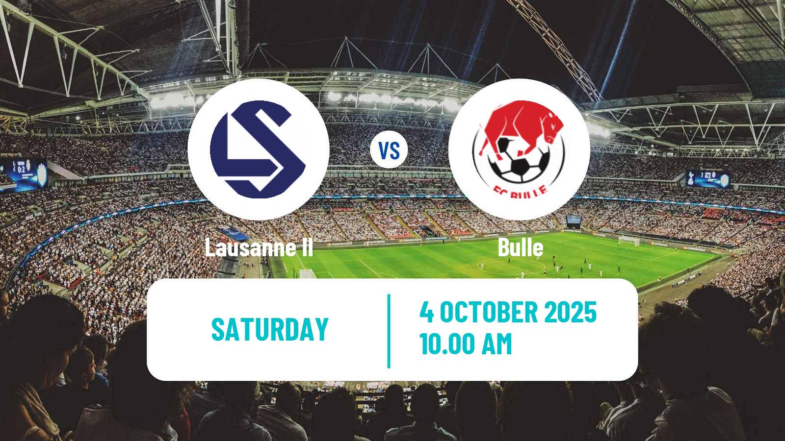 Football Swiss Promotion League Lausanne II - Bulle