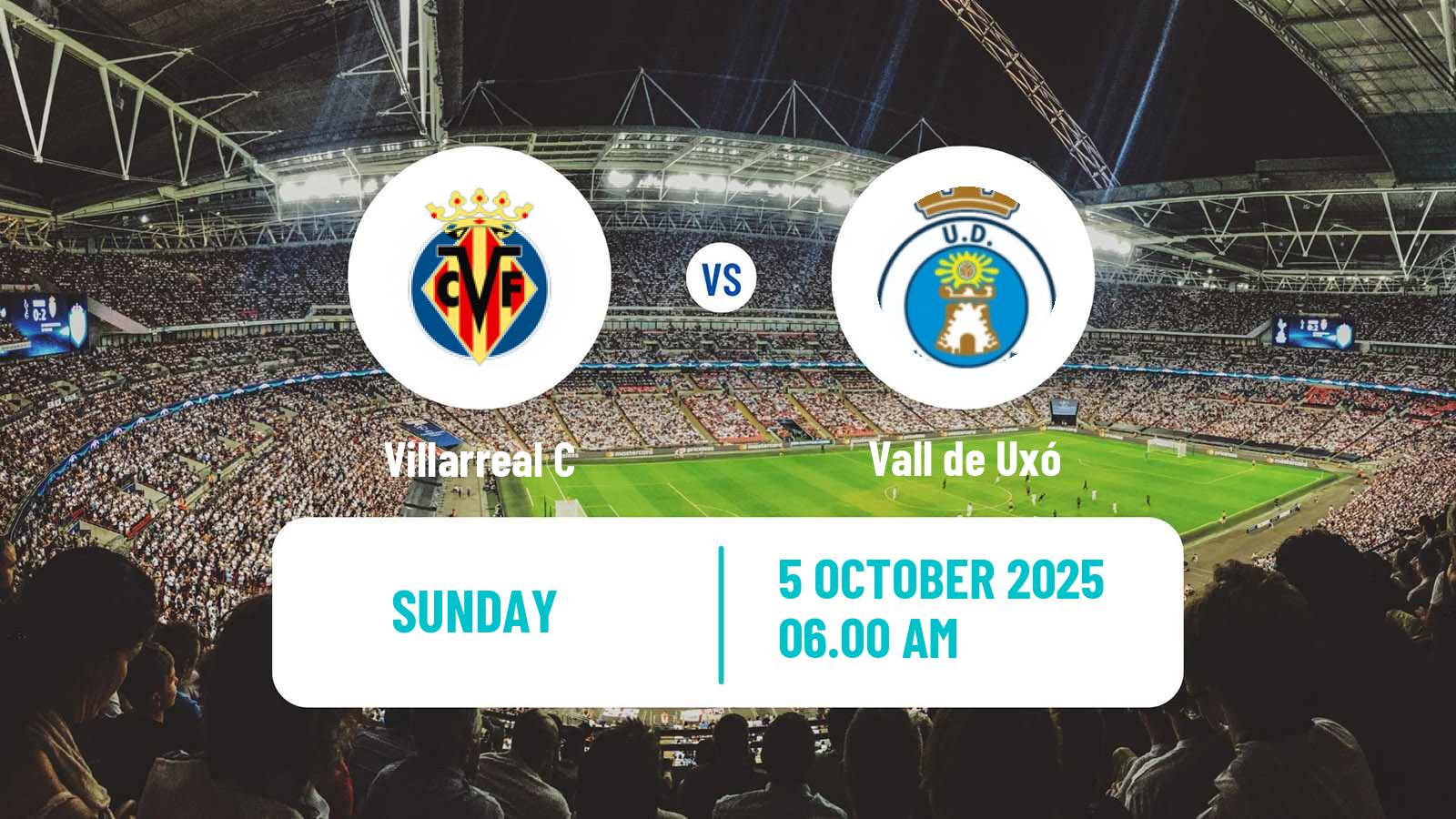 Football Spanish Tercera RFEF - Group 6 Villarreal C - Vall de Uxó