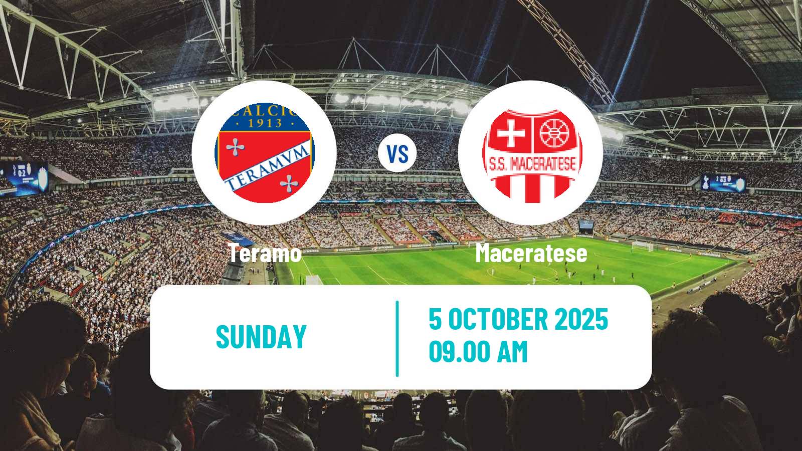 Football Italian Serie D - Group F Teramo - Maceratese