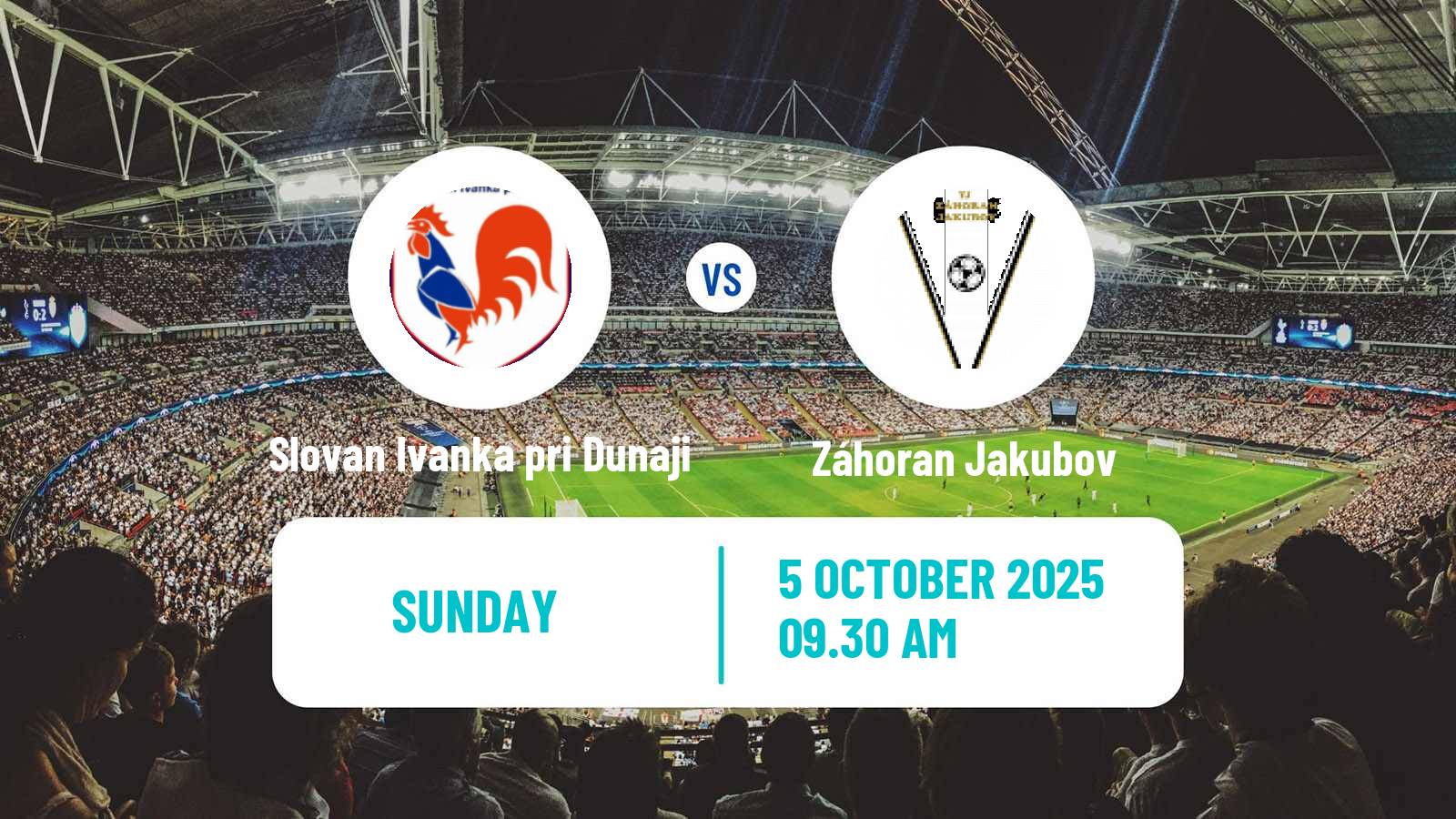 Football Slovak 4 Liga Bratislava Slovan Ivanka pri Dunaji - Záhoran Jakubov