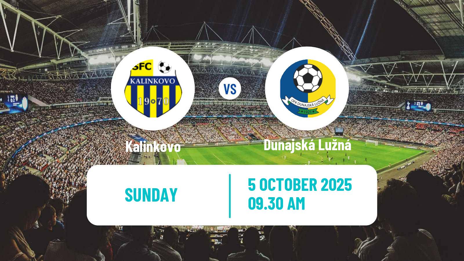 Football Slovak 4 Liga Bratislava Kalinkovo - Dunajská Lužná