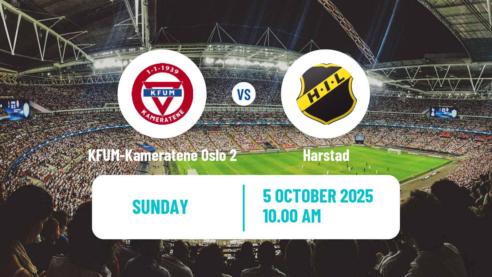 Football Norwegian Division 3 - Group 1 KFUM-Kameratene Oslo 2 - Harstad