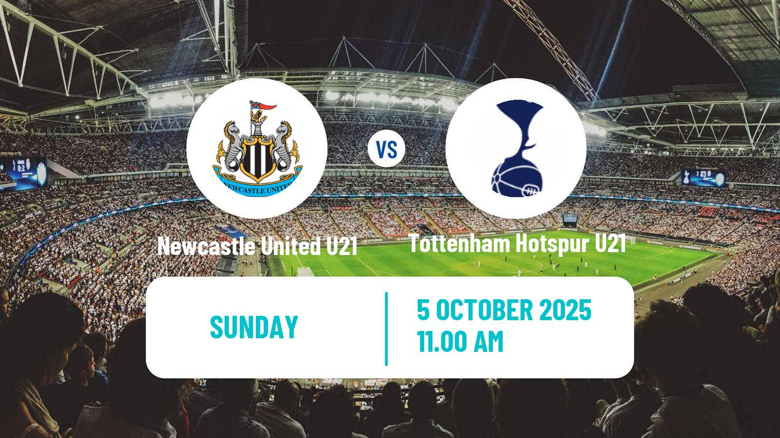 Football English Premier League 2 Newcastle United U21 - Tottenham Hotspur U21