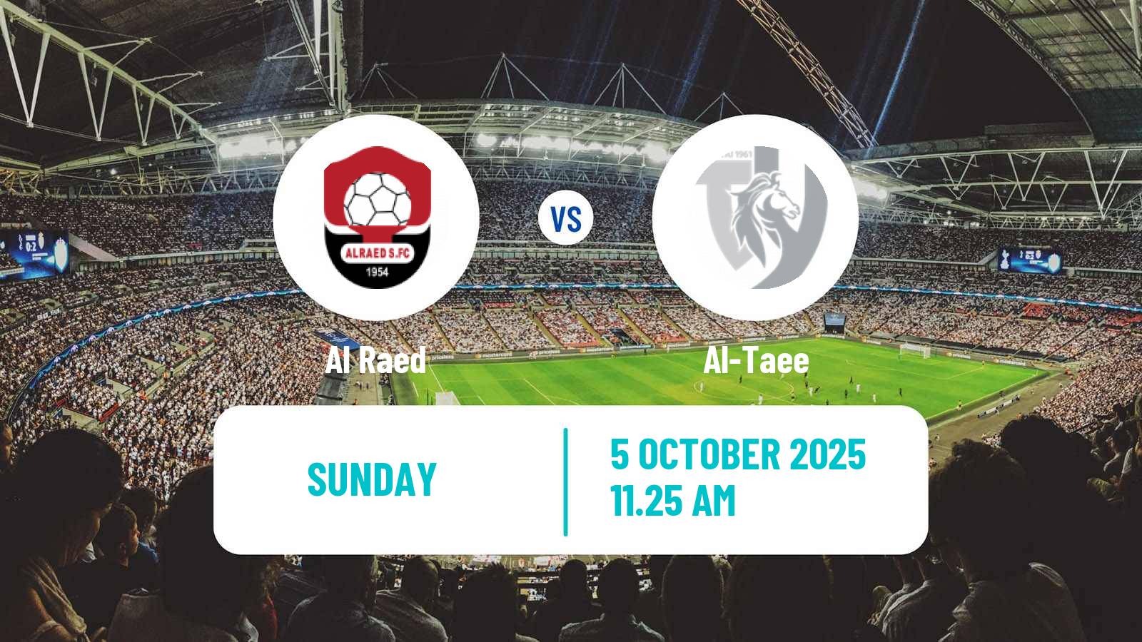 Football Saudi Division 1 Al Raed - Al-Taee