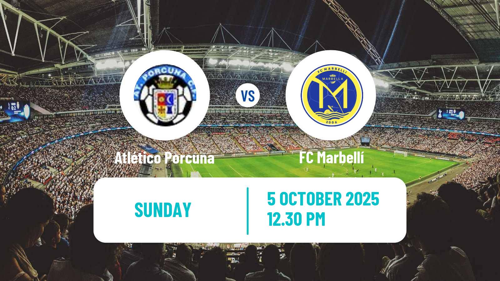 Football Spanish Tercera RFEF - Group 9 Atlético Porcuna - Marbellí