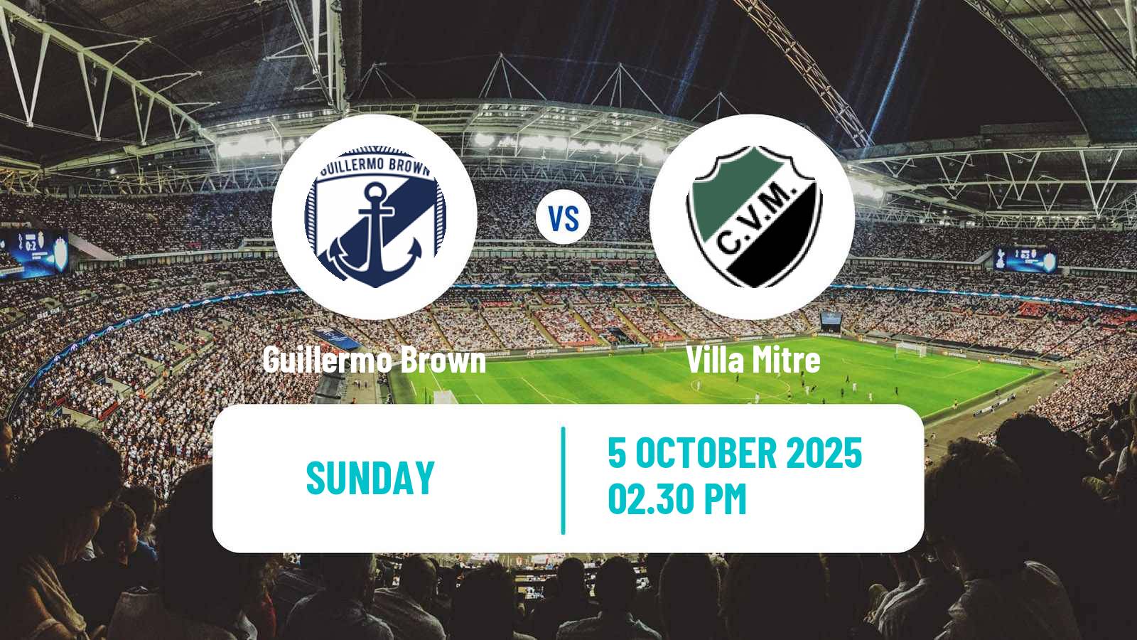 Football Argentinian Torneo Federal Guillermo Brown - Villa Mitre