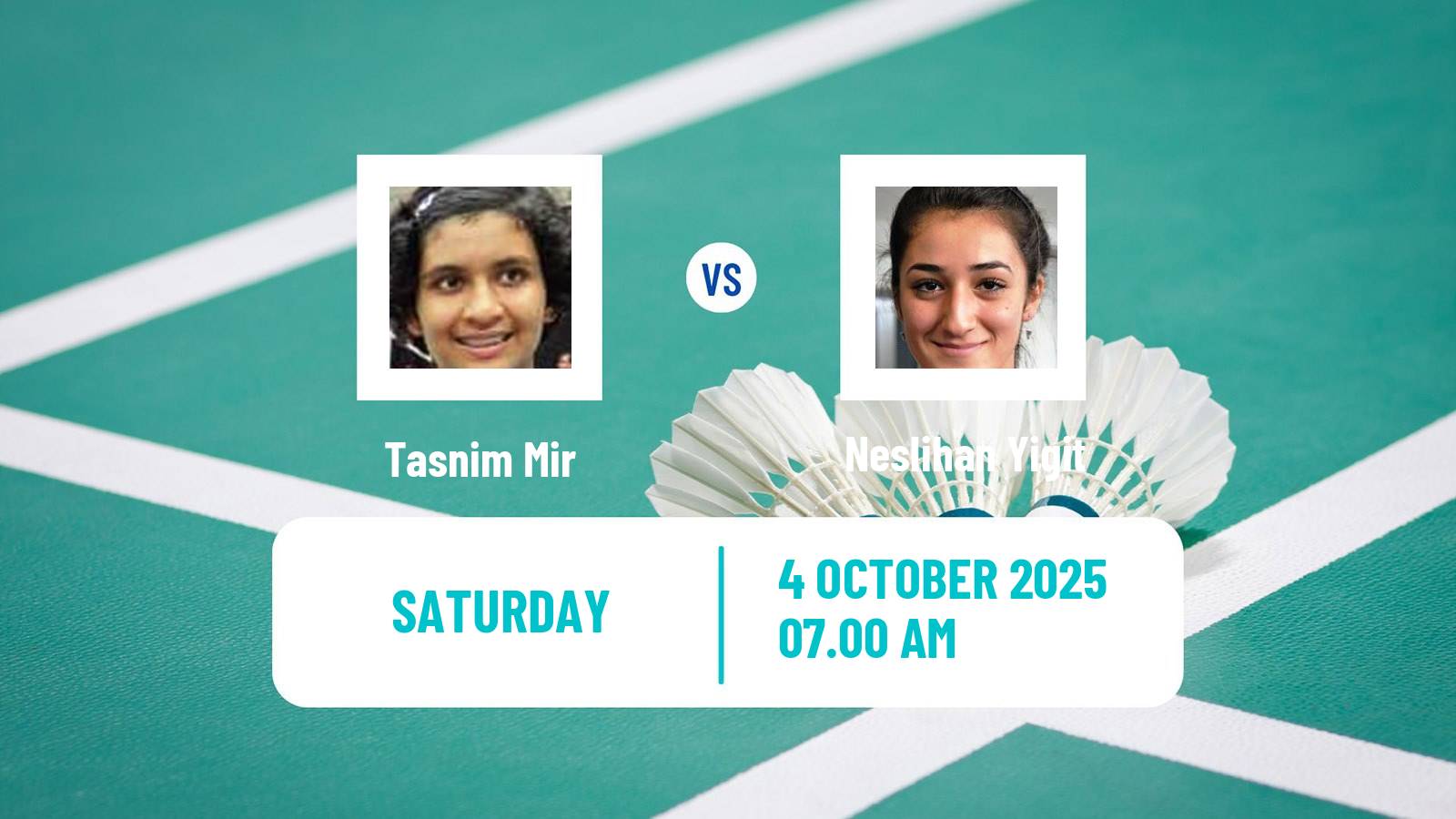 Badminton BWF World Tour Al Ain Masters Women Tasnim Mir - Neslihan Yigit
