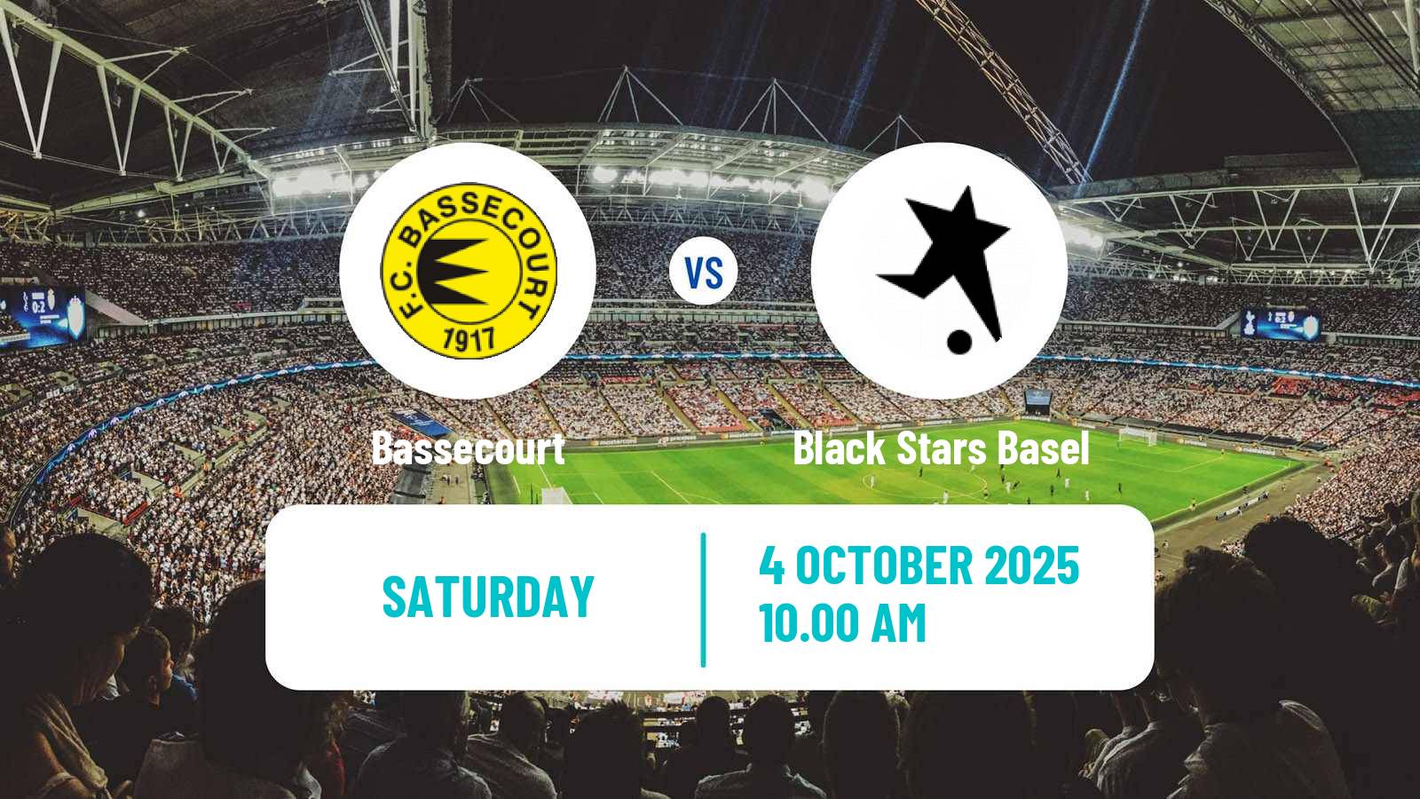 Football Swiss 1 Liga Classic Group 2 Bassecourt - Black Stars Basel