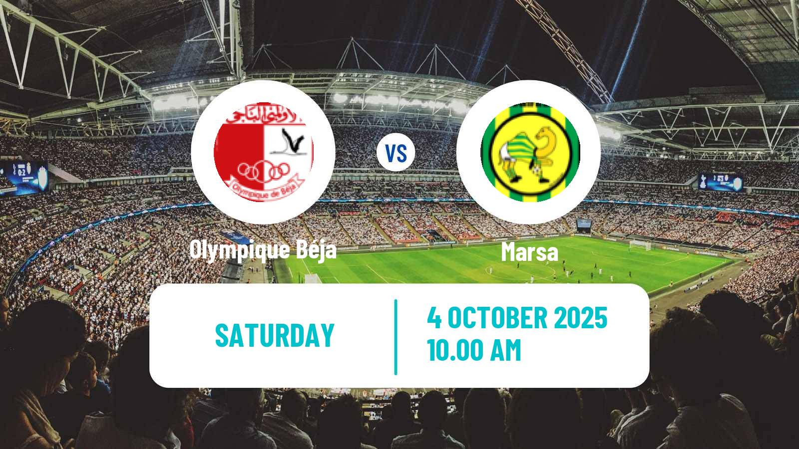 Football Tunisian Ligue Professionnelle 1 Olympique Béja - Marsa