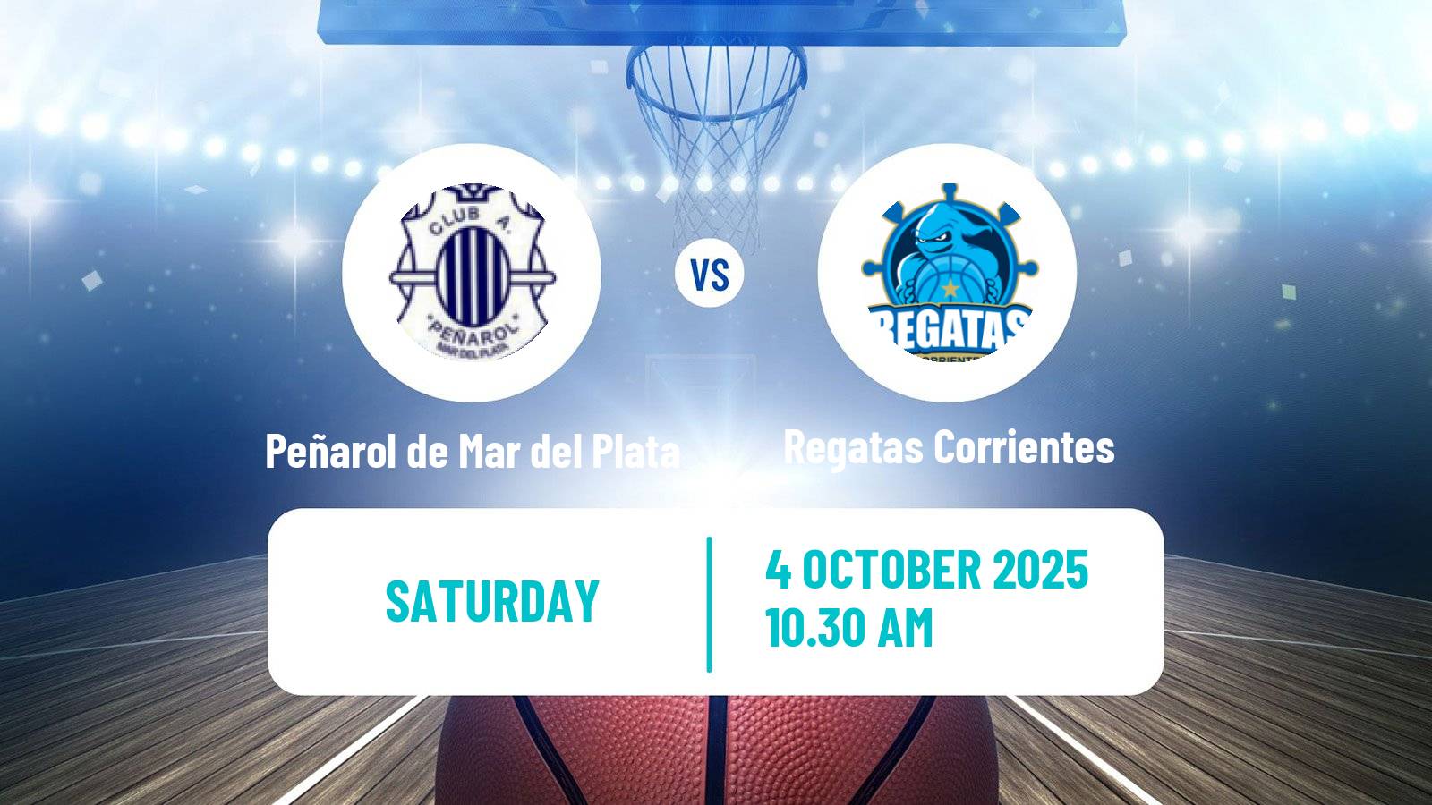 Basketball Argentinian LNB Peñarol de Mar del Plata - Regatas Corrientes